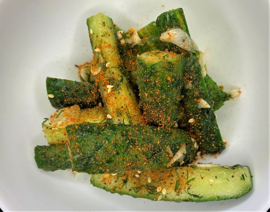 seasoned pickled wedges