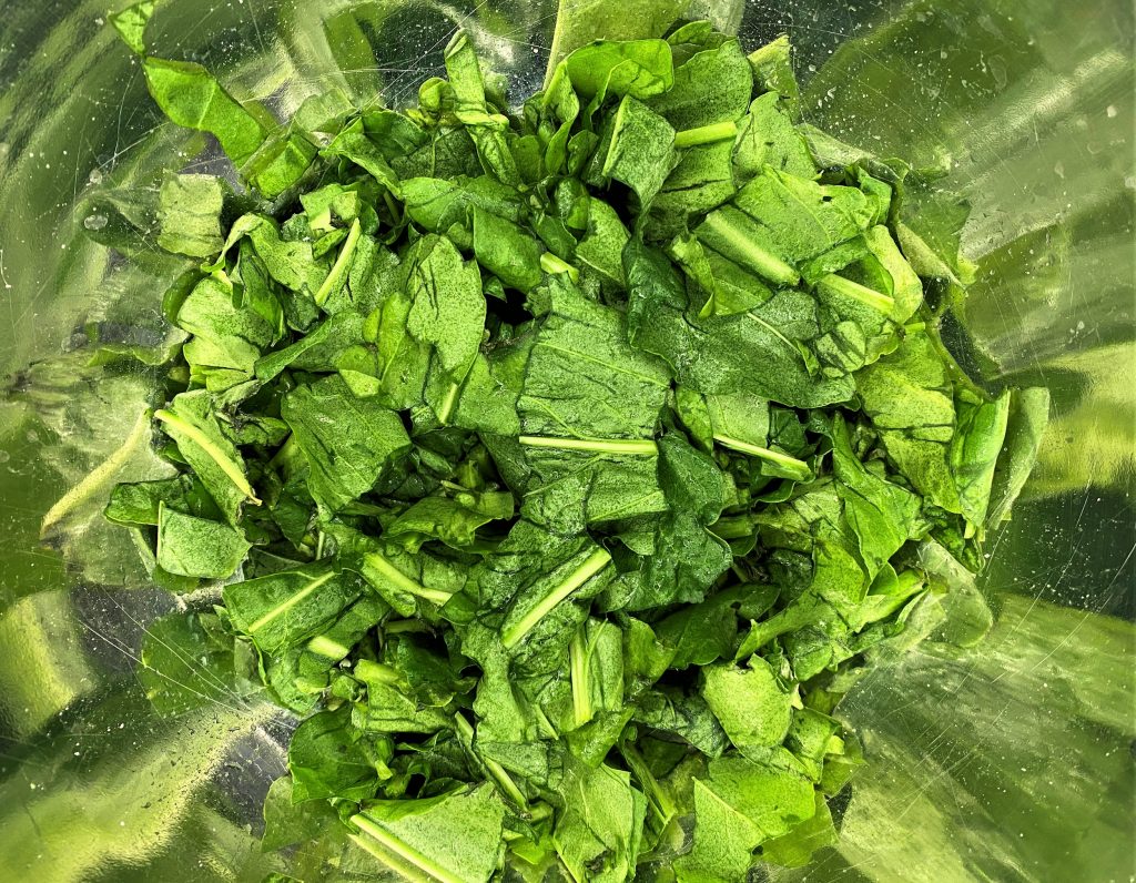 sorrel leaves chopped with salt after 10 minutes