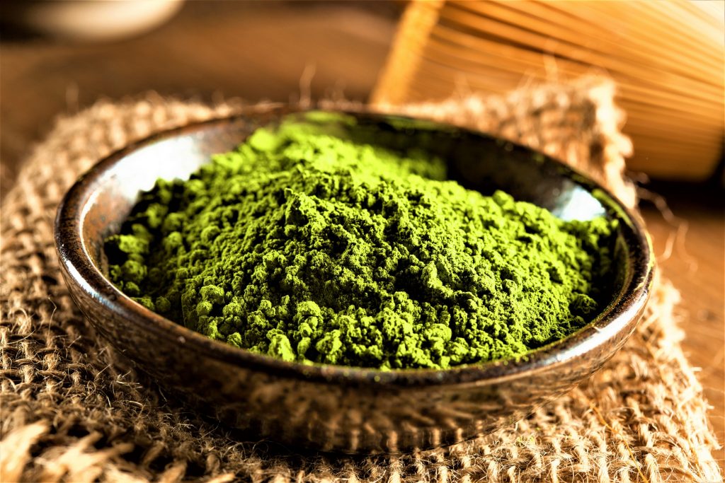matcha Japanese tea powder