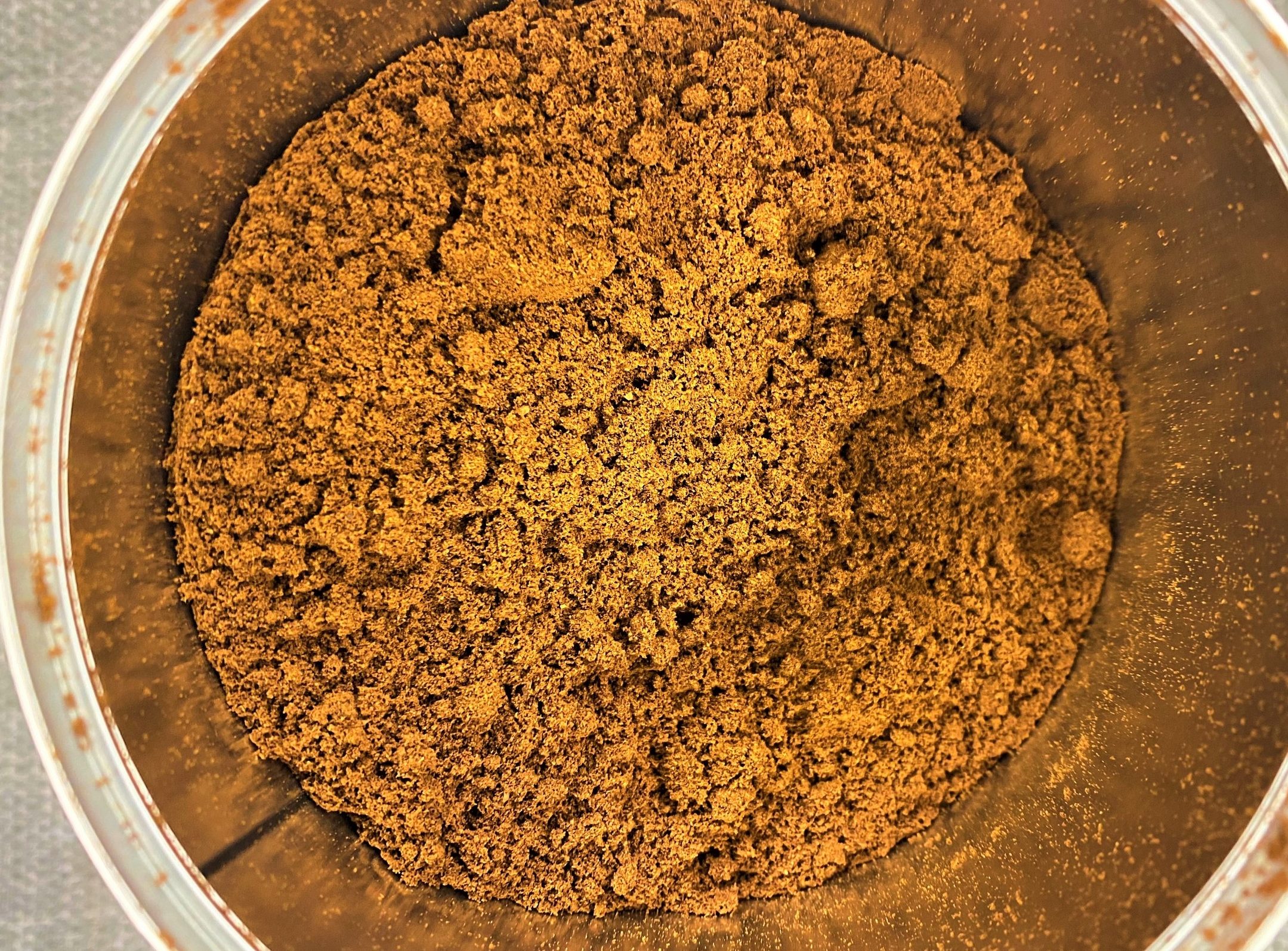 finely ground coffee for scrub